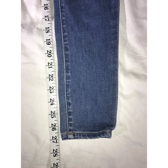 Express Women’s Skinny Mid Rise Medium Blue 5 Pocket Jeans 2 - Picture 7 of 10